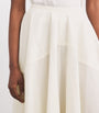Ivory Organic Cotton Maxine Midi Skirt