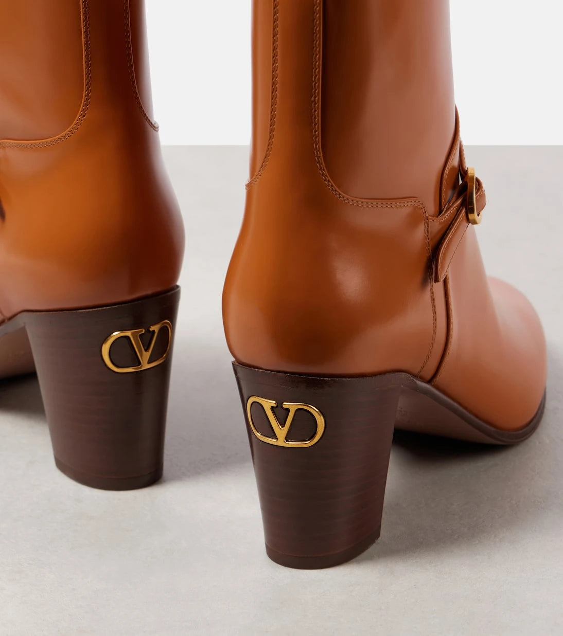 Valentino Garavani - Pattie 75 leather ankle boots