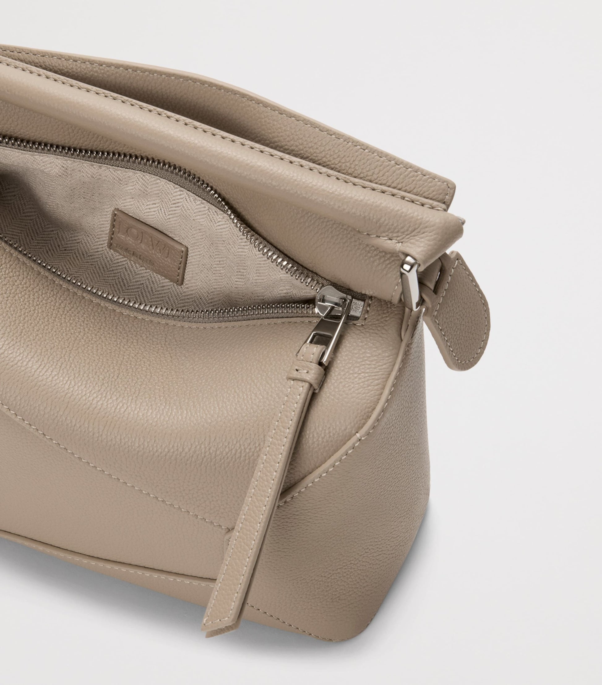 LOEWE Small Leather Puzzle Edge Top-Handle Bag