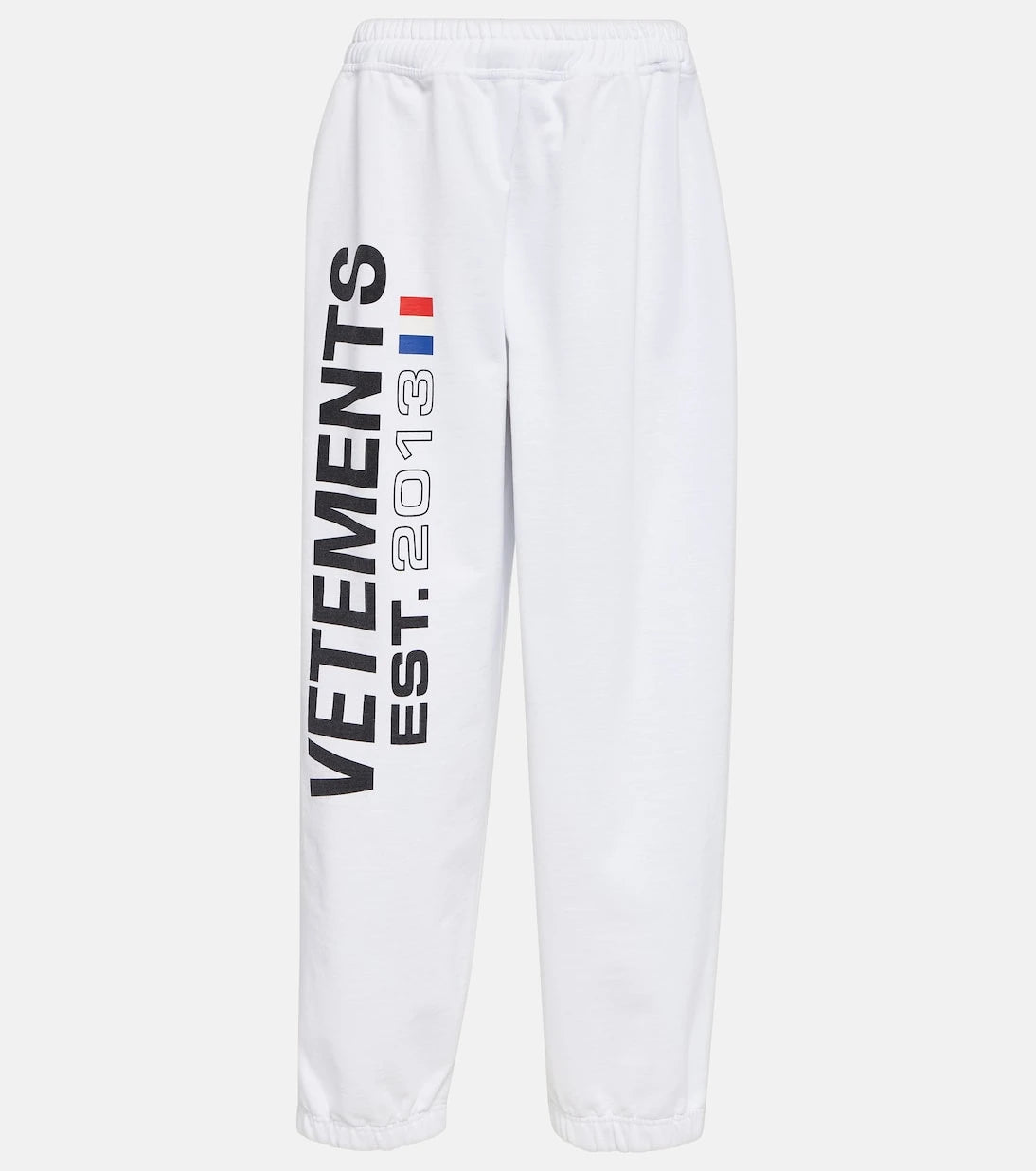 Vetements - بنطال رياضي من مزيج القطن بشعار العلامة