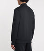 Eleventy Black Cotton-Blend Logo Track Jacket