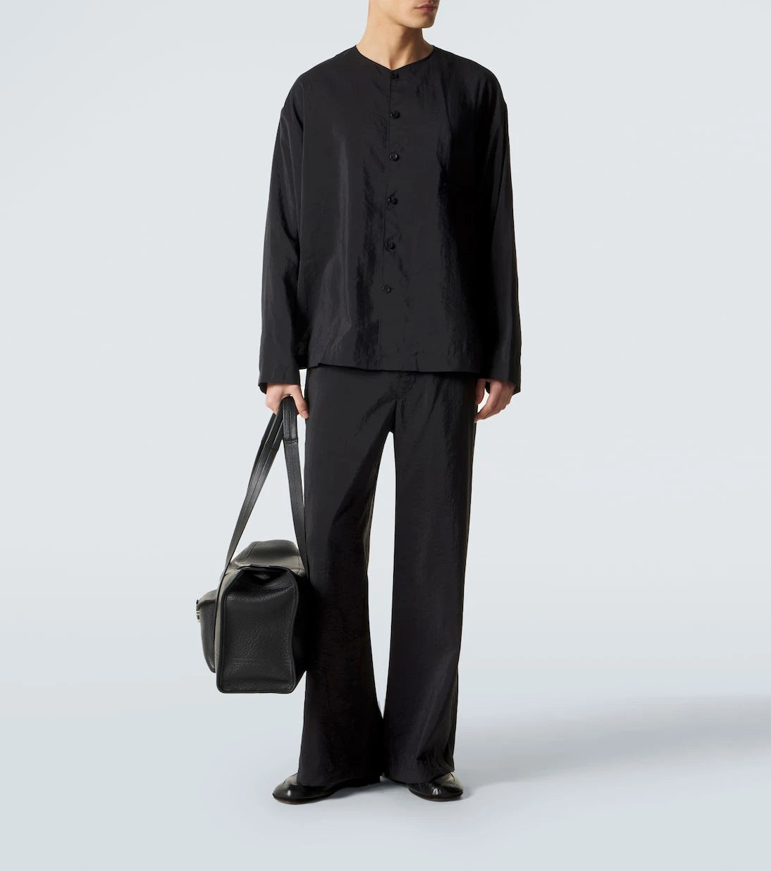 Lemaire - Outdoor leather slip-on shoes