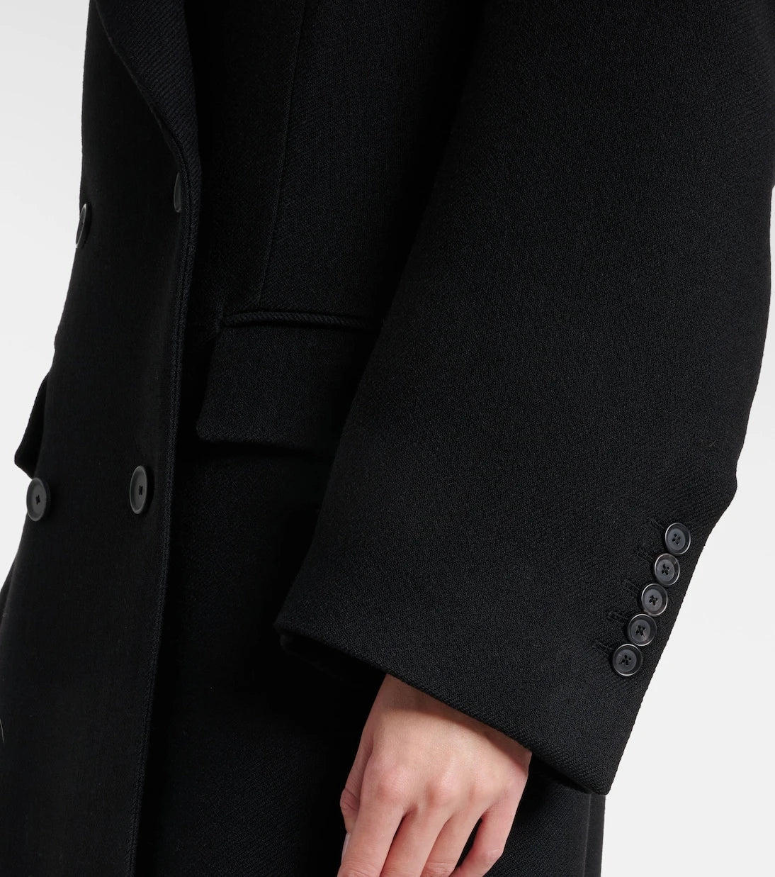 Róhe - Double-breasted virgin wool coat