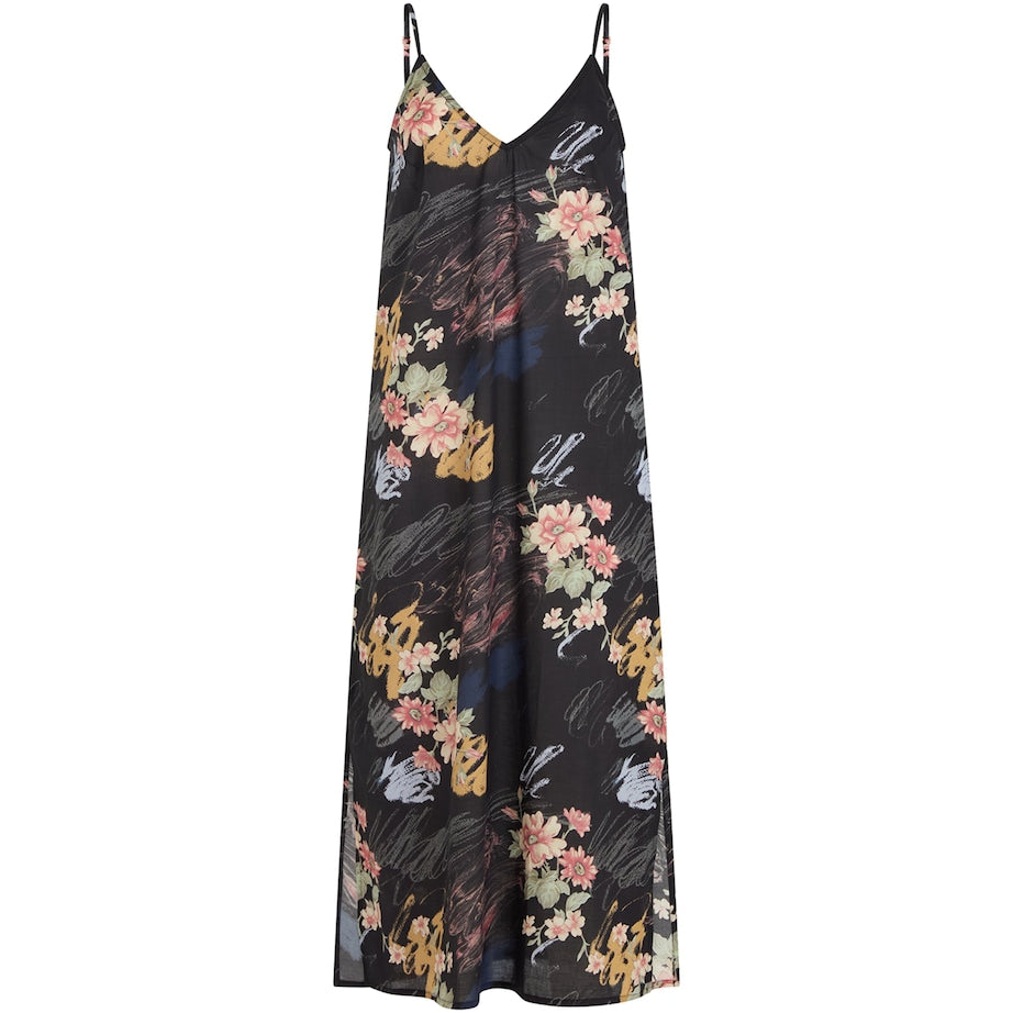 Desmond & Dempsey Multi Organic Cotton Love Print V-Neck Nightie
