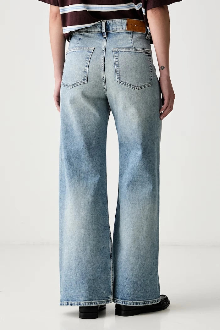 Tommy Hilfiger wide leg kadın jean pantolon