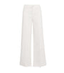 PAIGE White Anessa High-Rise Wide-Leg Jeans