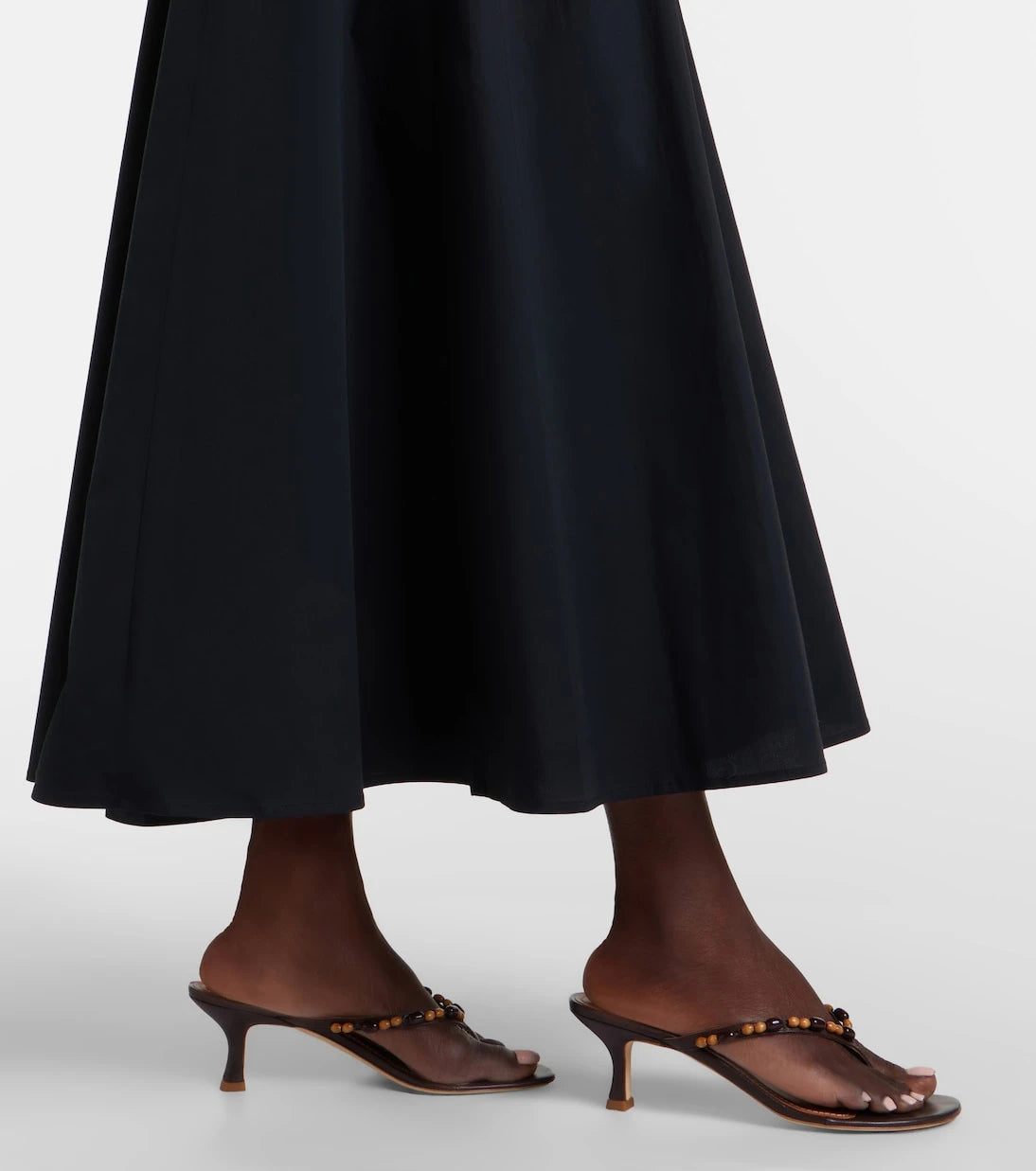Staud - Margi cotton poplin midi dress