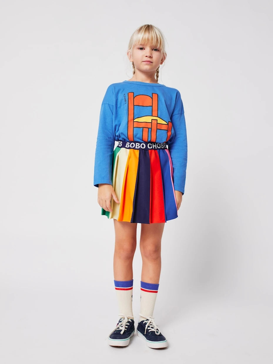 Bobo Choses - Logo pleated skirt