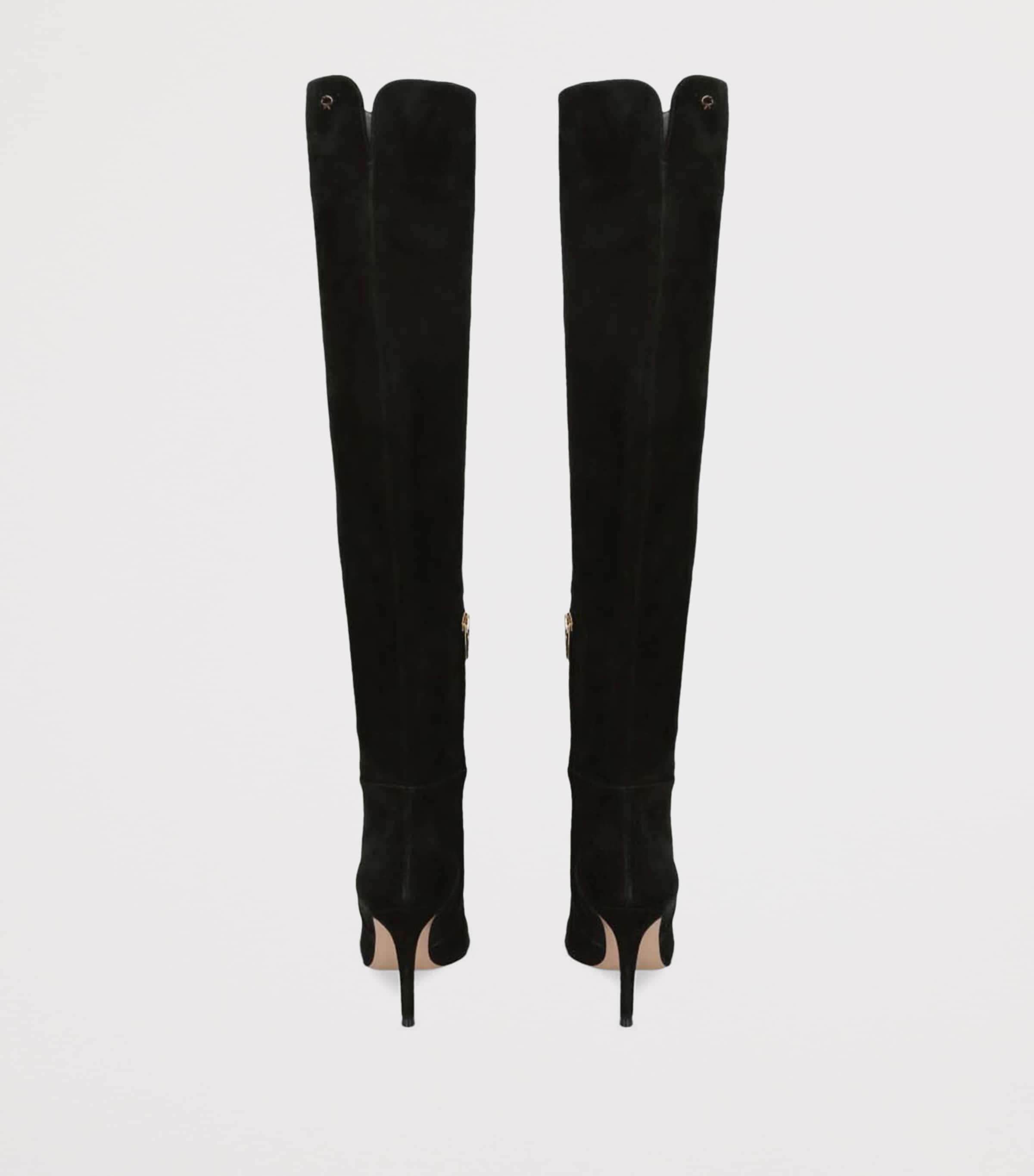 Black Suede Jules Over-the-Knee Boots 85