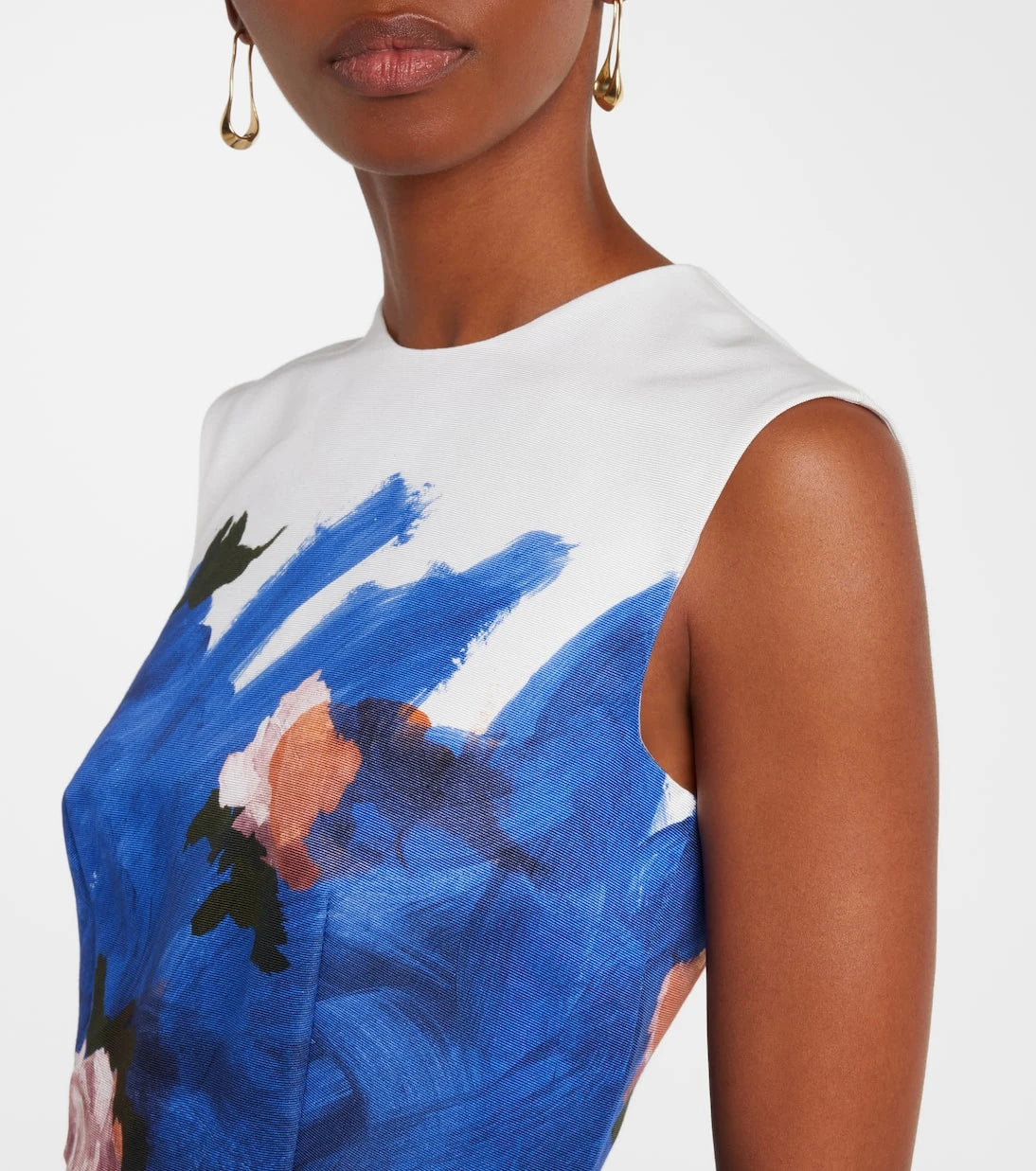 Erdem - Floral cotton-blend midi dress