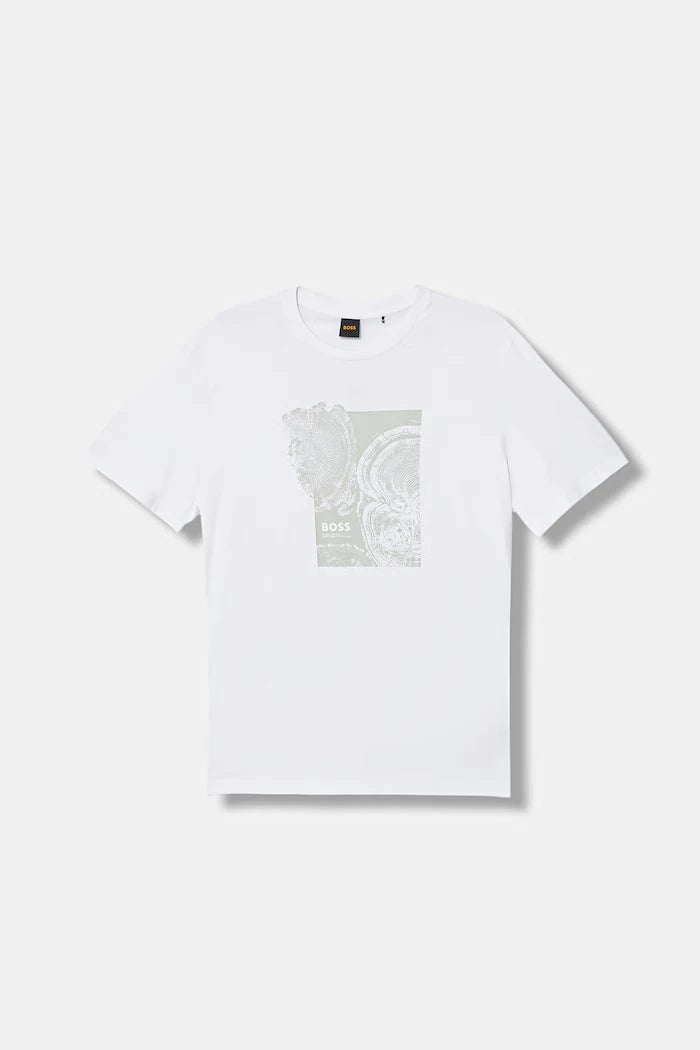 Памучна тениска BOSS Orange Te_Imprint