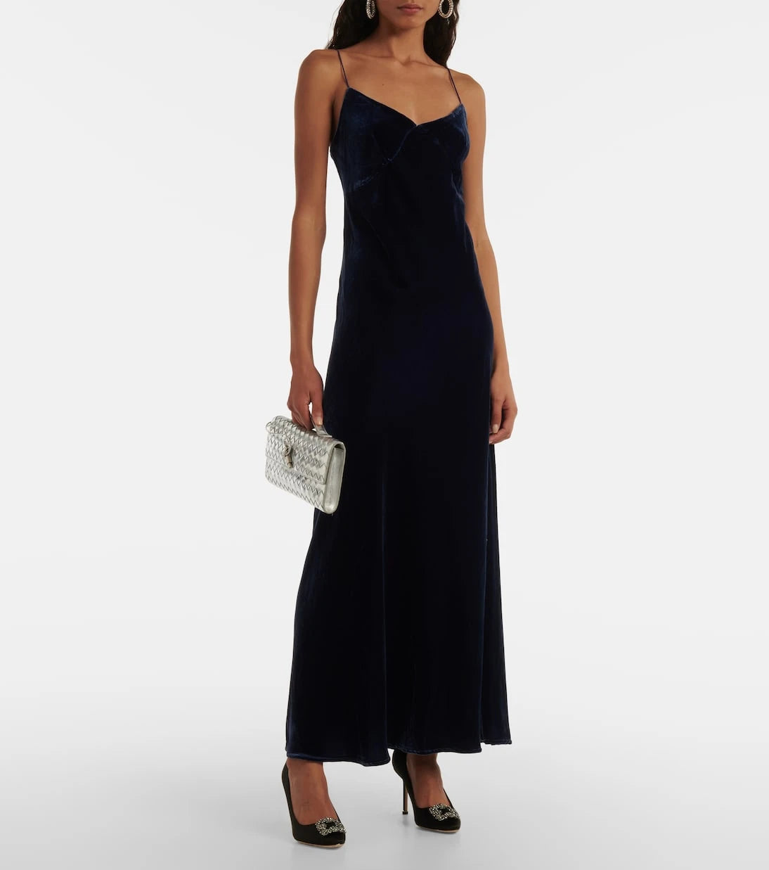 Asceno - Alberta velvet slip dress