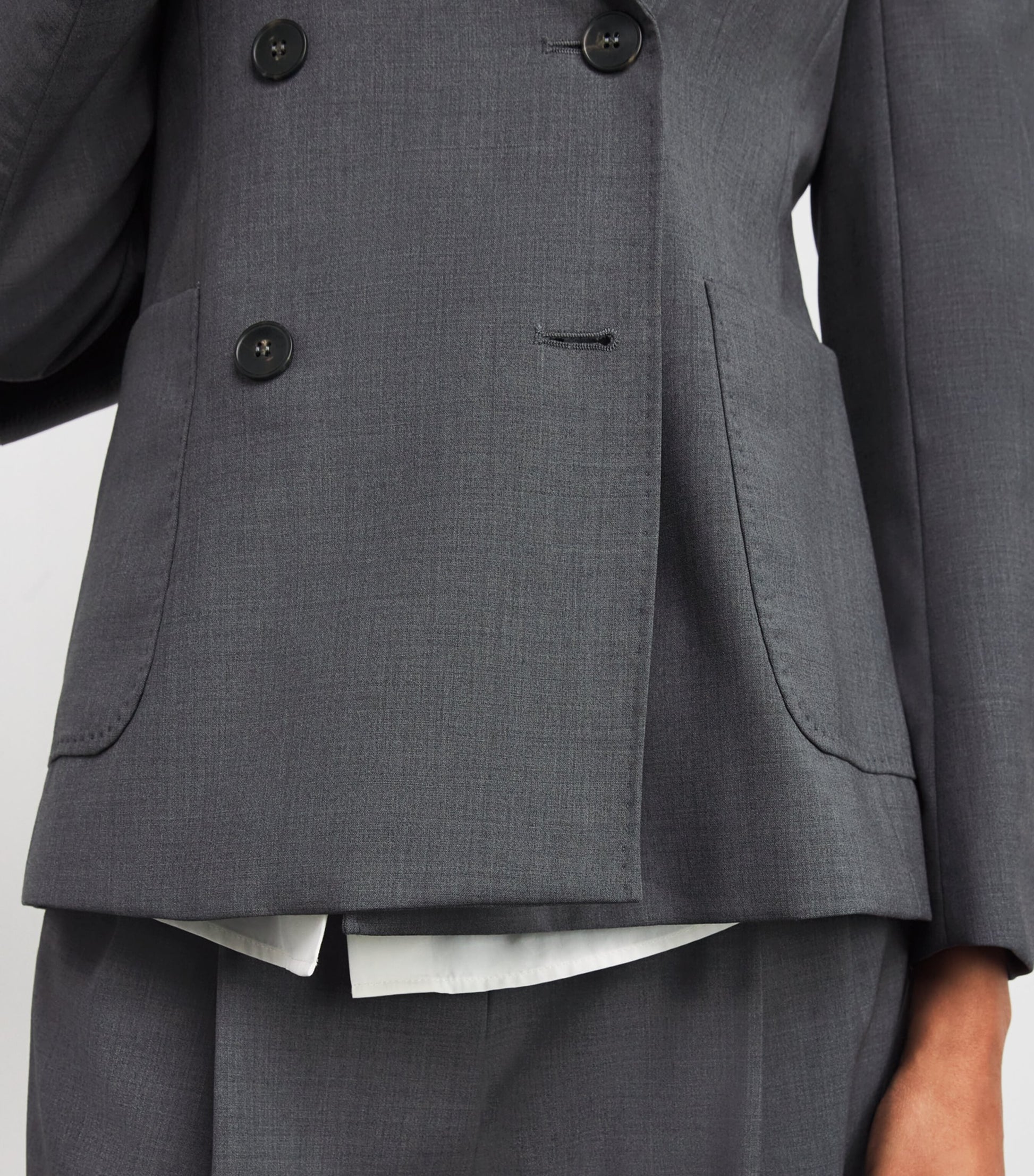 Weekend Max Mara Virgin Wool Double-Breasted Blazer