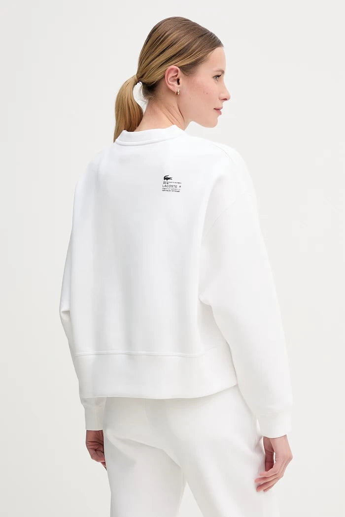Lacoste oversize kadın pamuklu sweatshirt