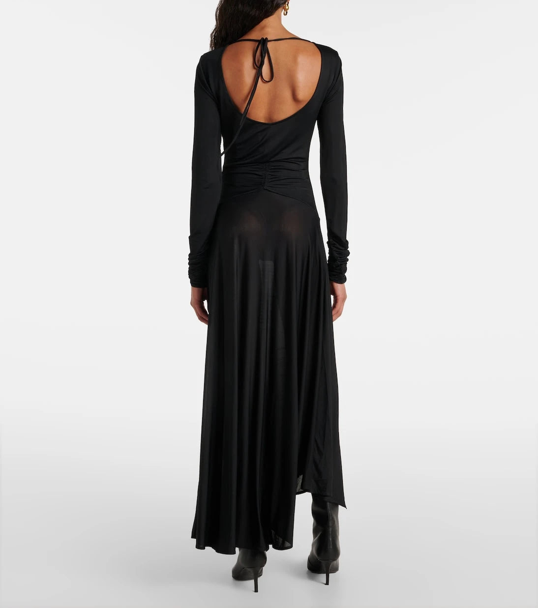 Acne Studios - Gathered asymmetric maxi dress
