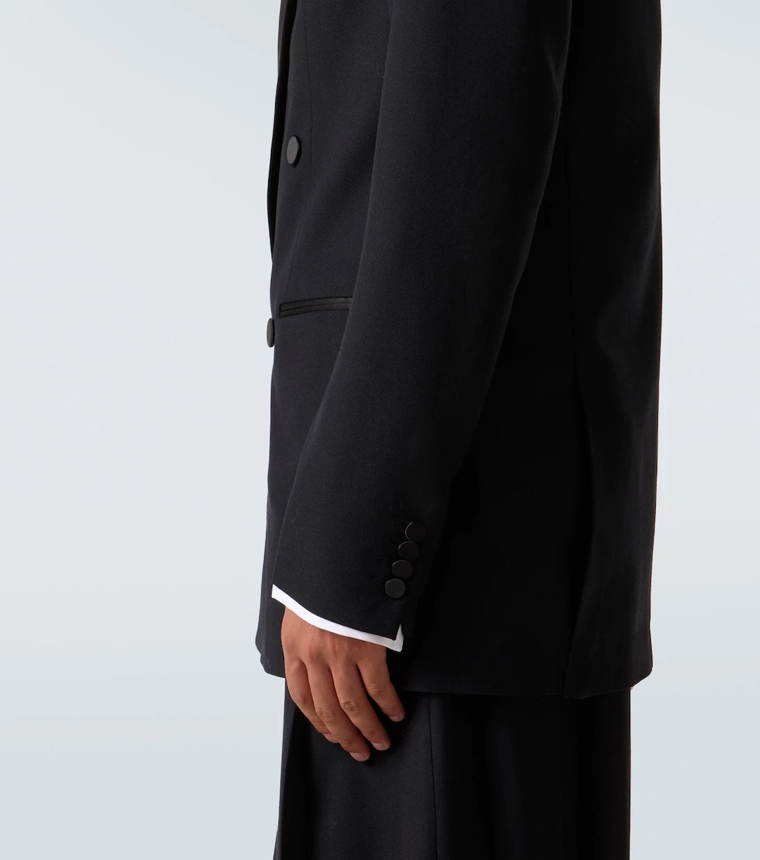 Dries Van Noten - Double-breasted wool and silk suit jacket
