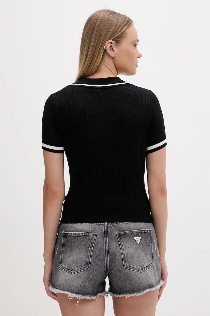 Guess Jeans тениска с яка дамска
