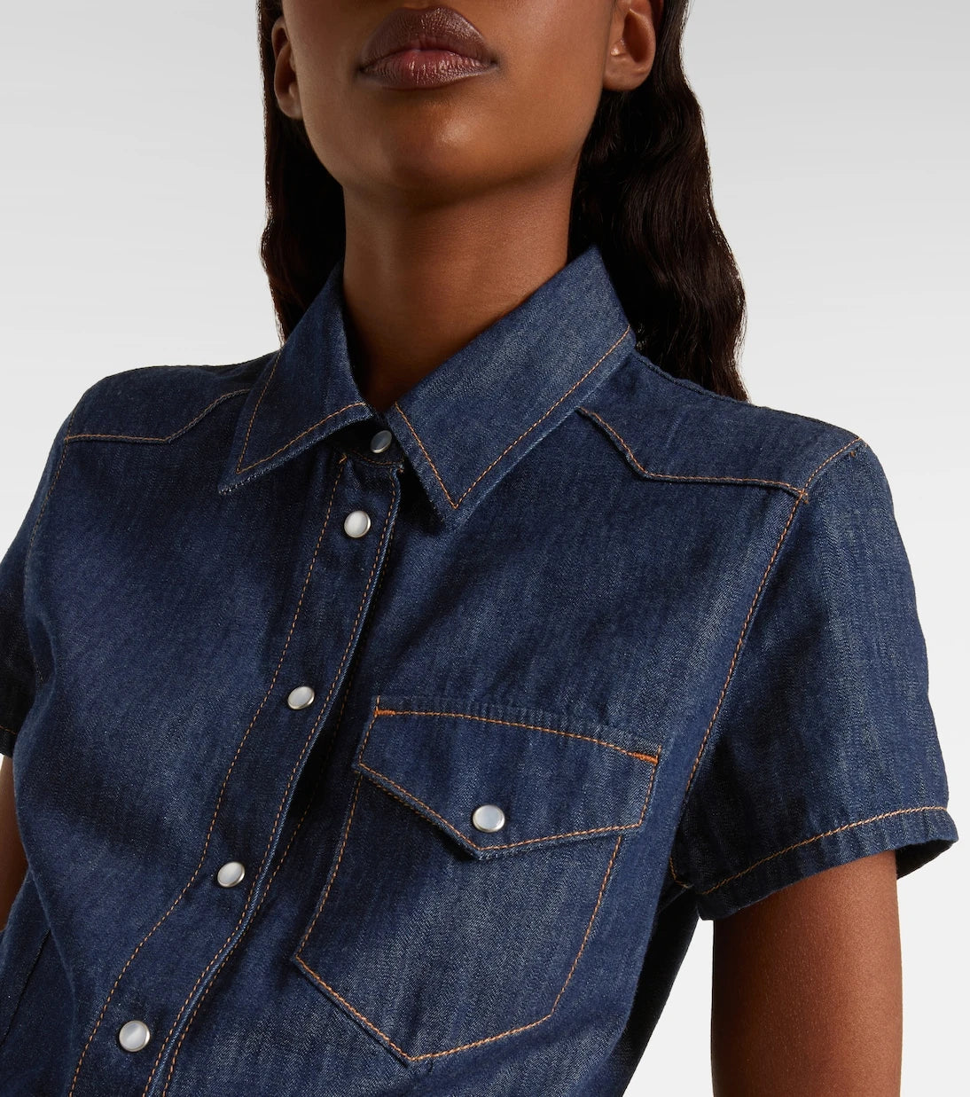 Khaite - Cavazos denim shirt