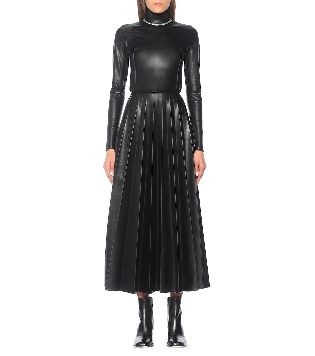 Peter Do - High-rise faux leather skirt