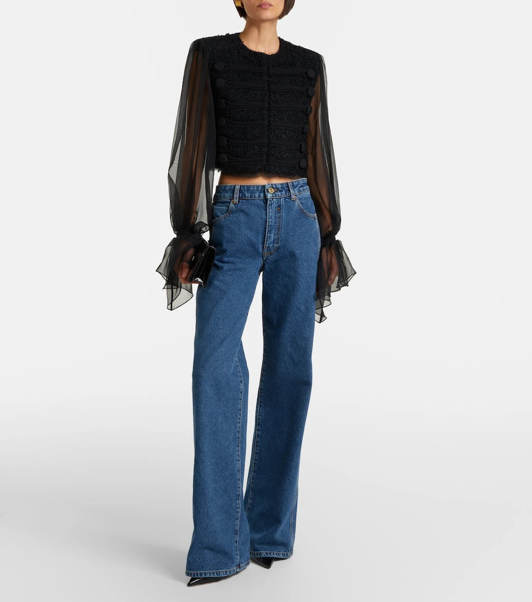 Balmain - Silk-trimmed bouclé jacket