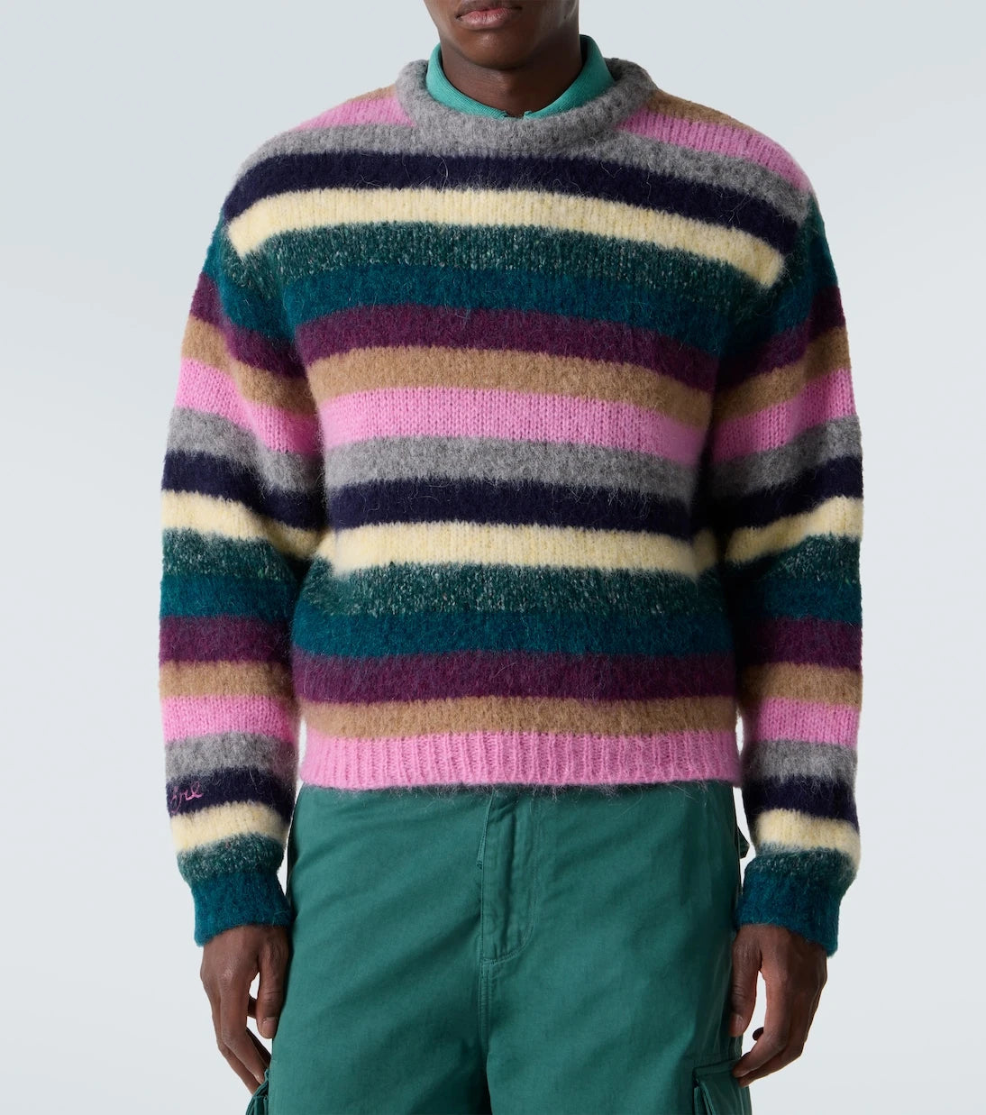 ERL - Striped alpaca-blend sweater