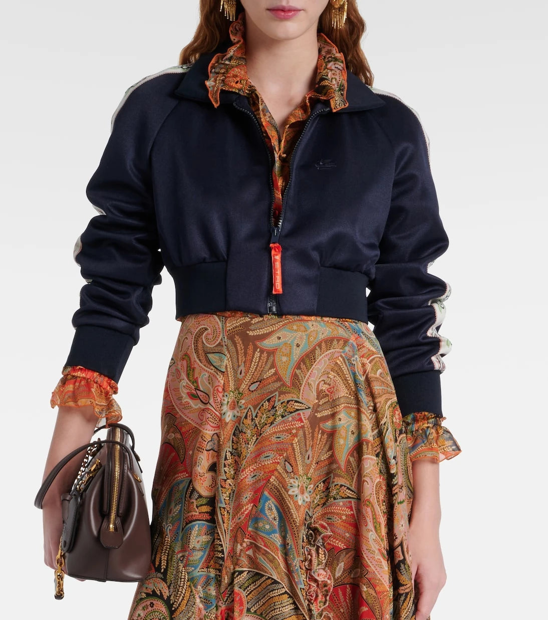 Etro - Cropped track jacket