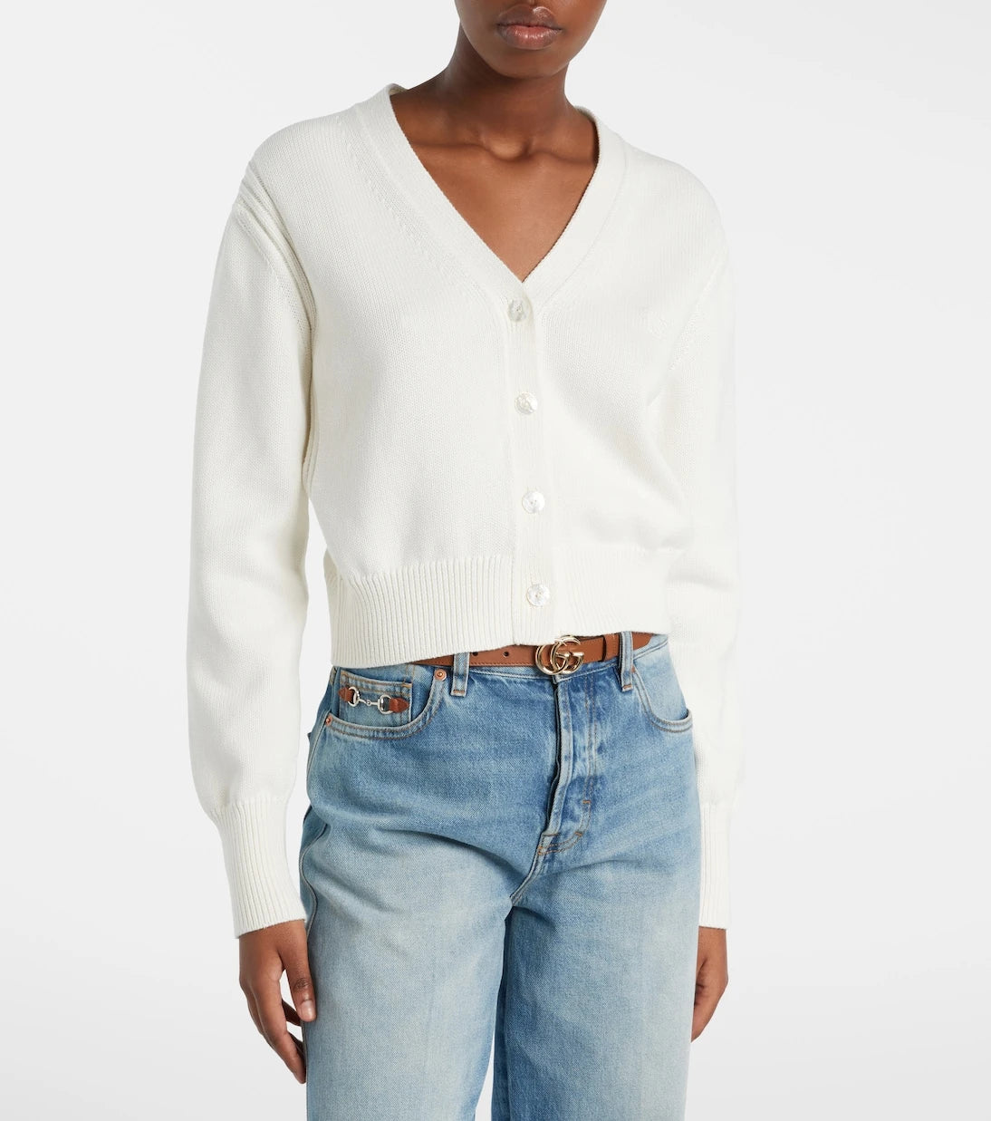 Gucci - GG cotton cardigan