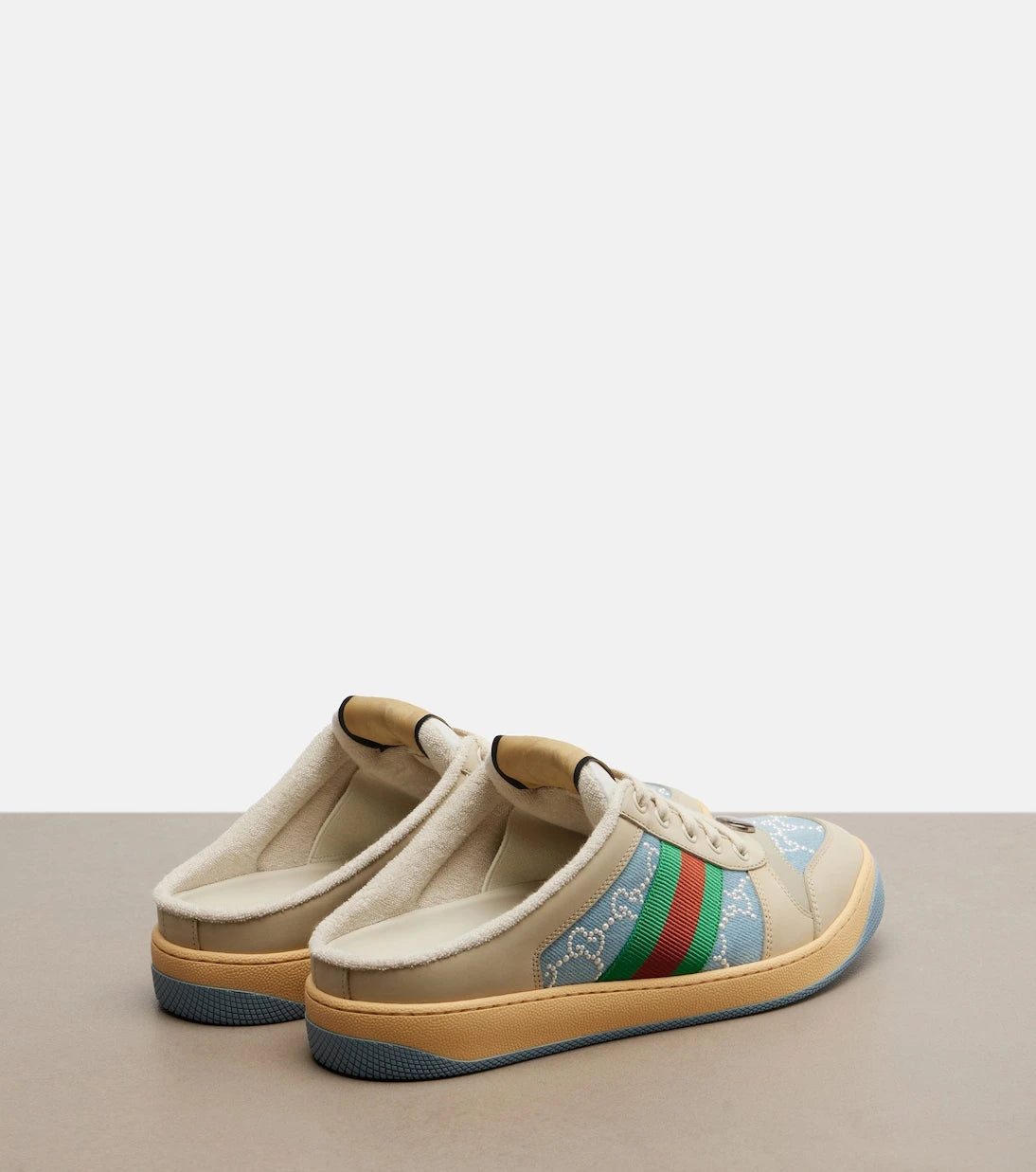 Gucci - Screener faux pearl-embellished mules