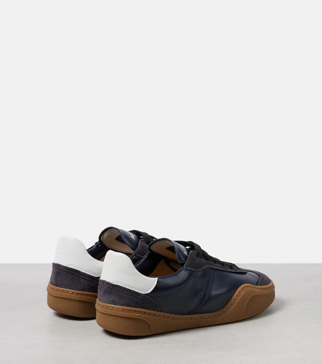 Acne Studios - Logo suede-trimmed sneakers