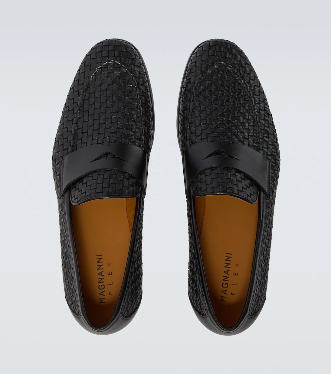 Magnanni - Heracio woven leather penny loafers
