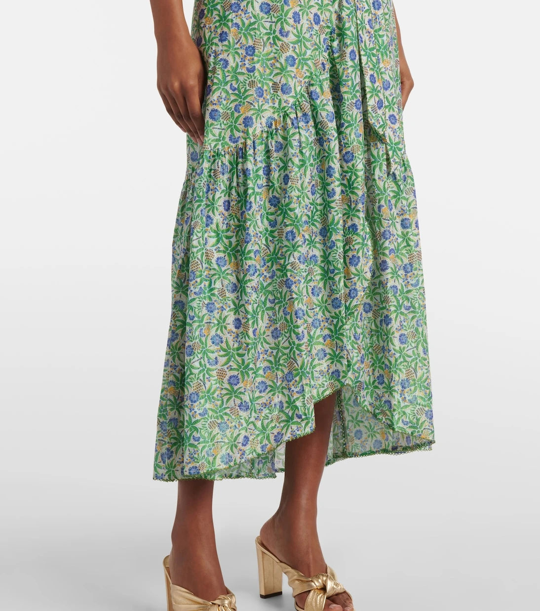 Poupette St Barth - Baba printed cotton wrap dress