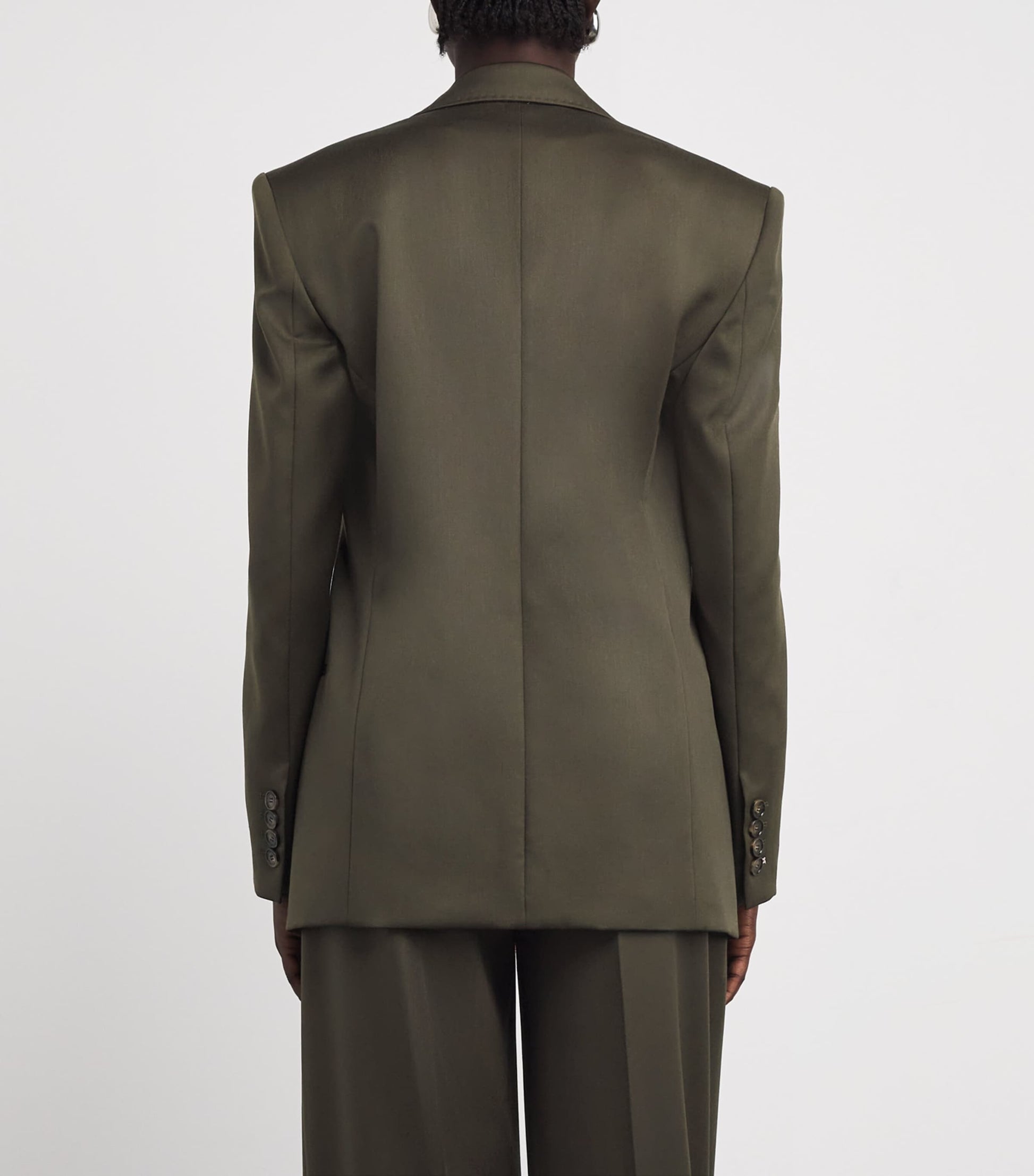 Stella McCartney Green Wool Tailored Blazer