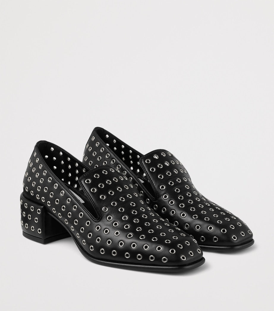 Jimmy Choo Multi Eliot 45 Nappa Heeled Loafers
