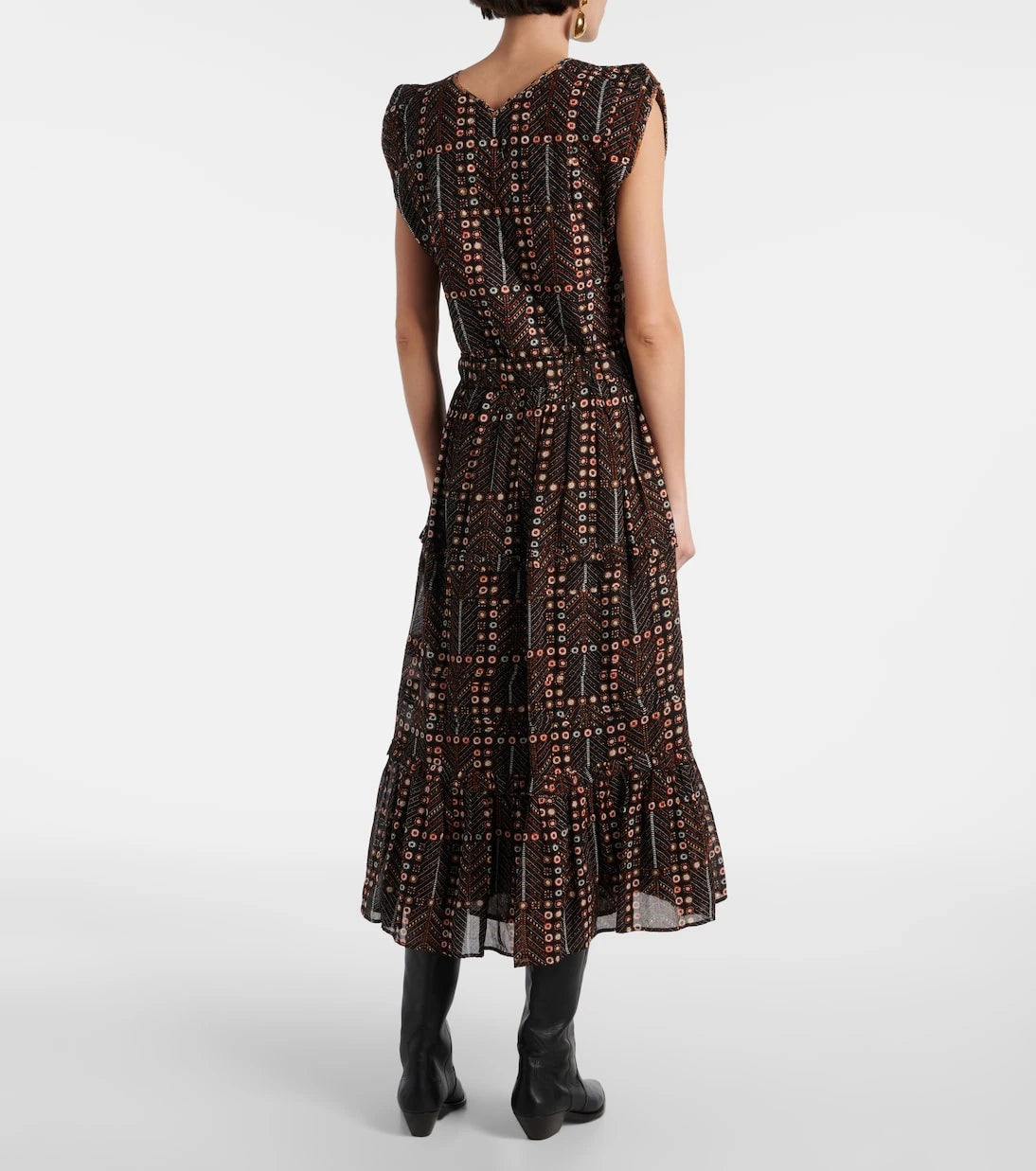 Marant Etoile - Diya printed tiered cotton maxi skirt