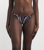 PUCCI Black Marmo Print Triangle Bikini Bottoms