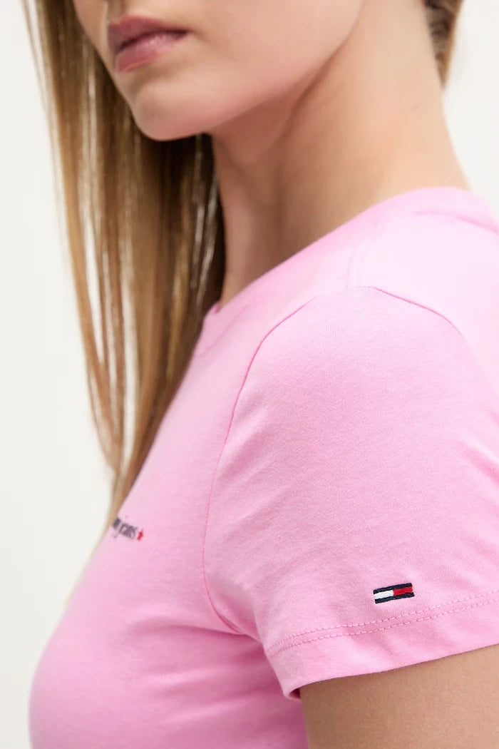 Tommy Jeans kadın pamuklu tişört
