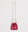 Jimmy Choo Red Embellished Bon Bon Top-Handle Bag