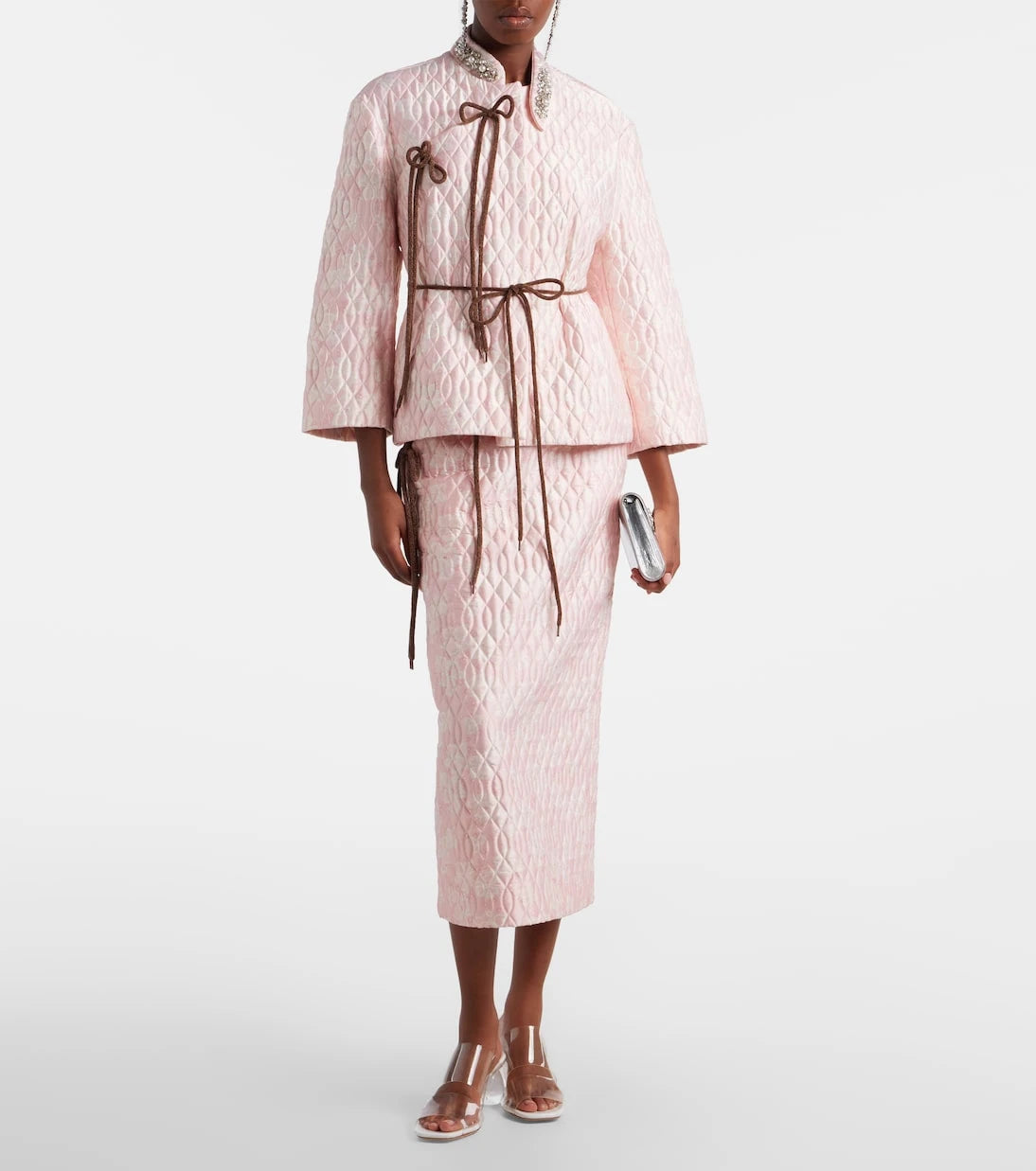 Simone Rocha - Embellished quilted jacket