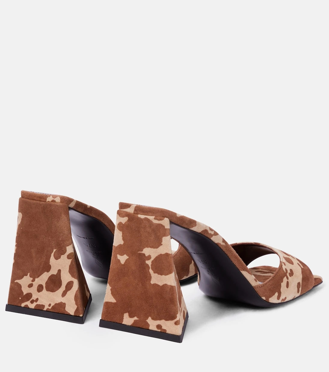 The Attico - Devon cow-print suede sandals