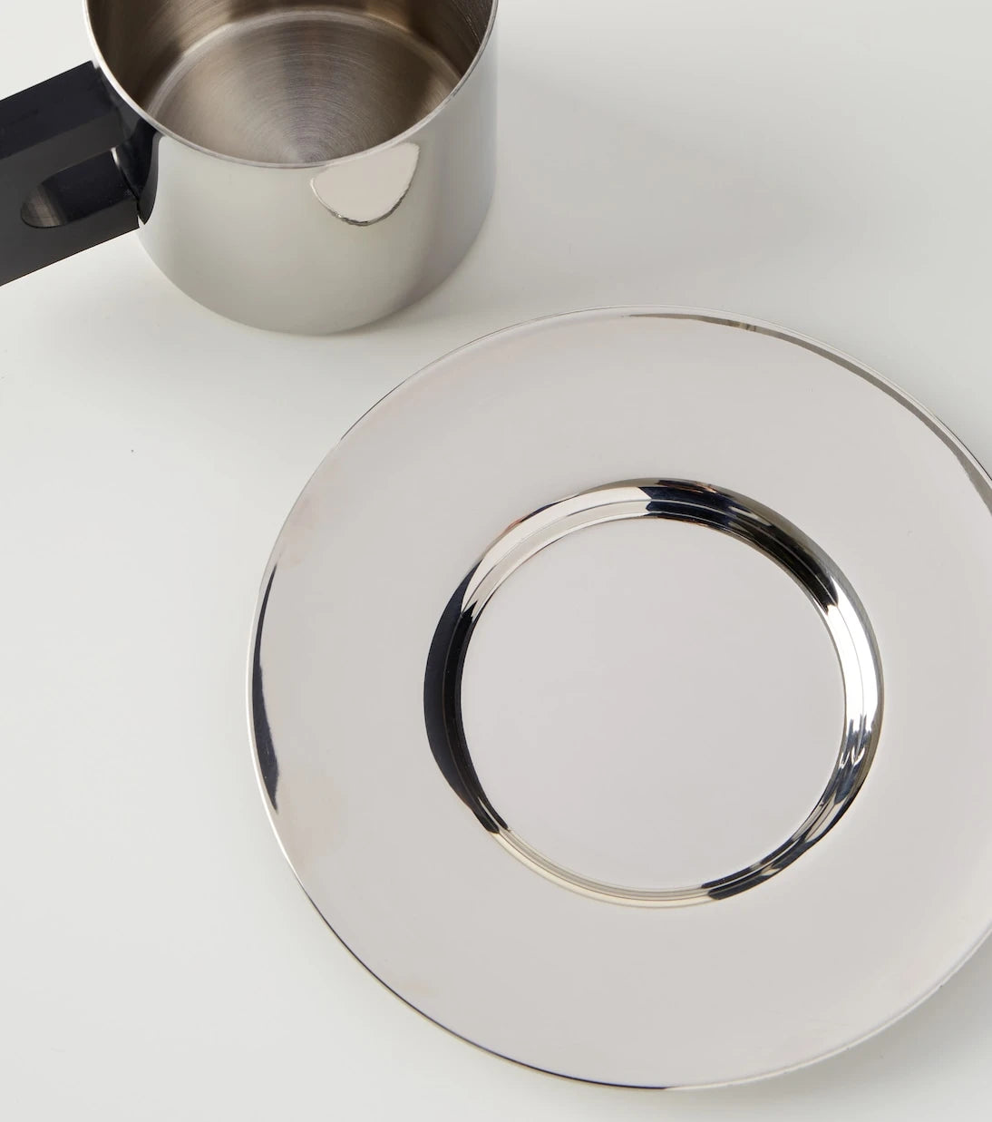 Louise Roe - S.R. stainless steel cup and saucer set