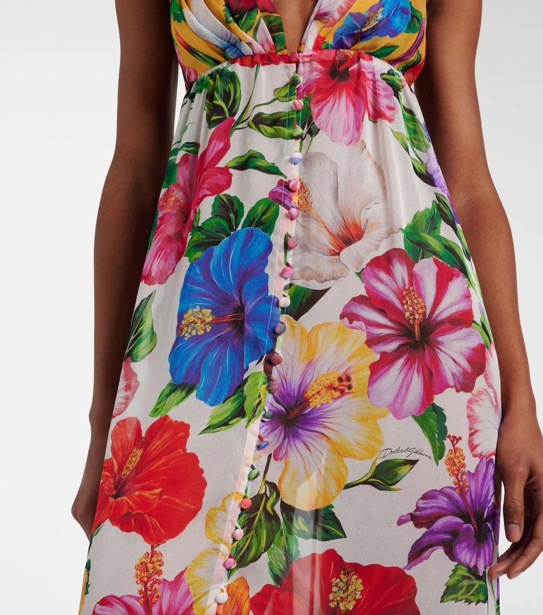 Dolce&Gabbana - Floral silk chiffon top