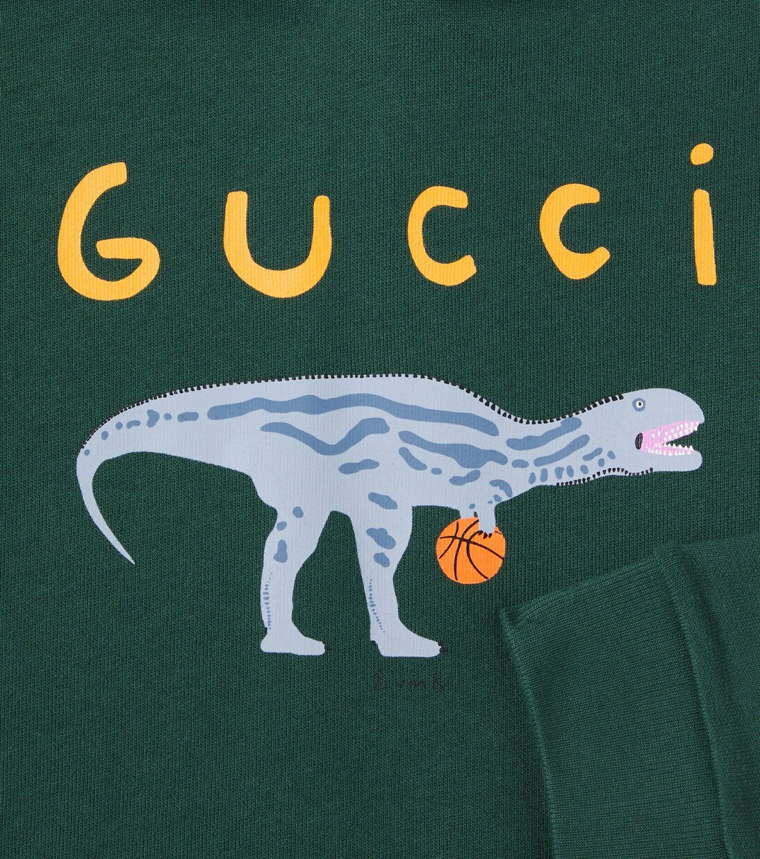 Gucci Kids - سويت شيرت بغطاء للرأس من قطن الجيرسيه مزين بشعار Euan Roberts