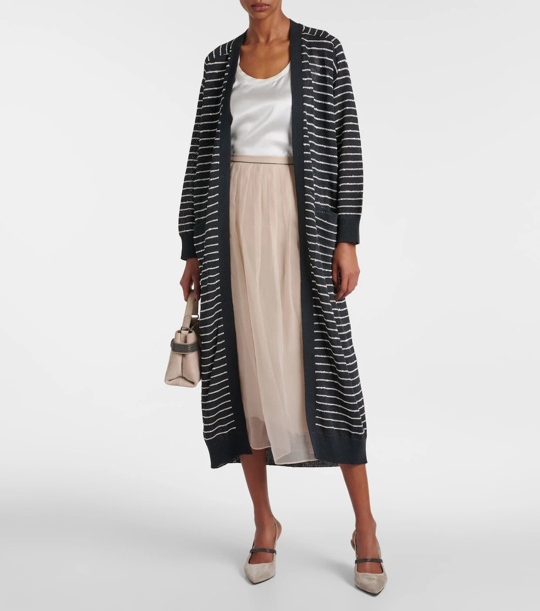 Brunello Cucinelli - Dazzling striped cotton cardigan