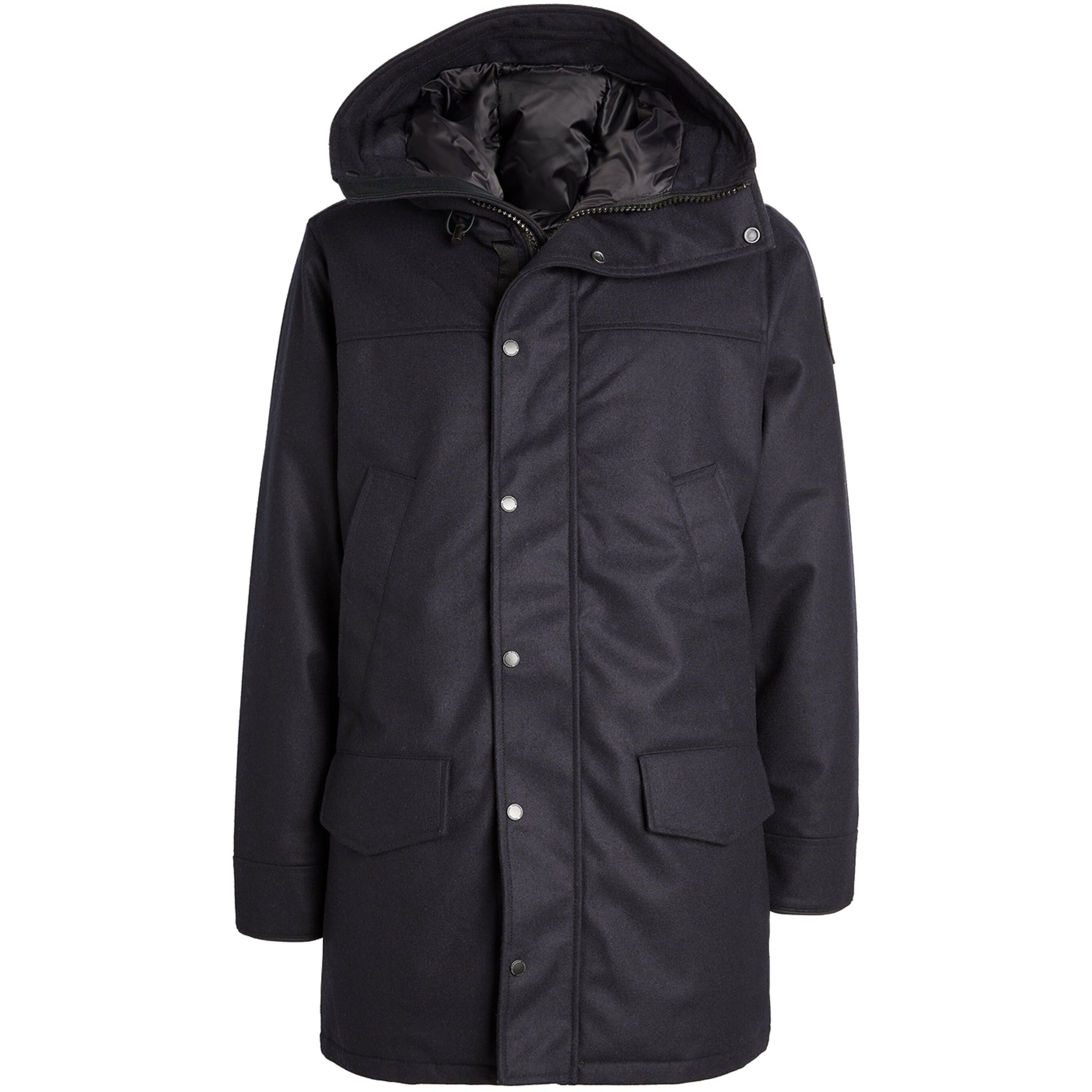 Canada Goose Navy Wool Langford Parka Jacket