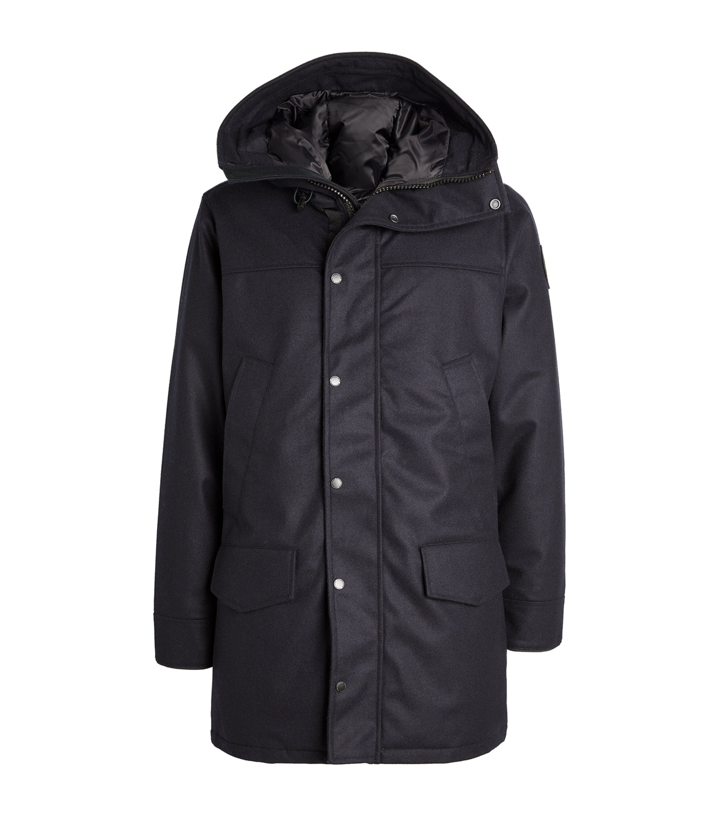 Canada Goose Navy Wool Langford Parka Jacket