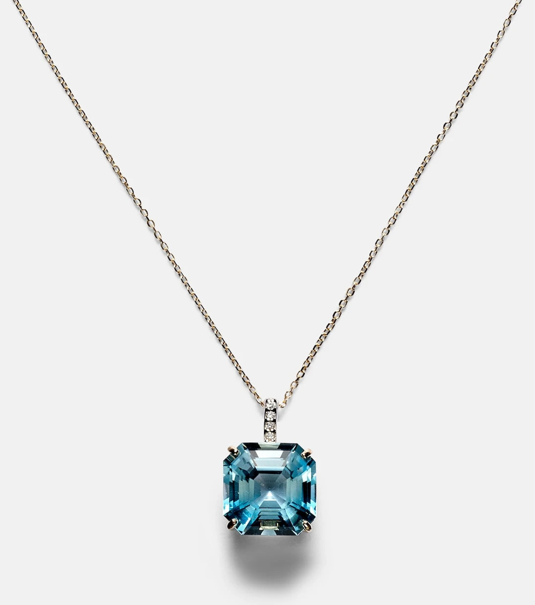 Mateo - 14kt gold necklace with topaz and diamonds