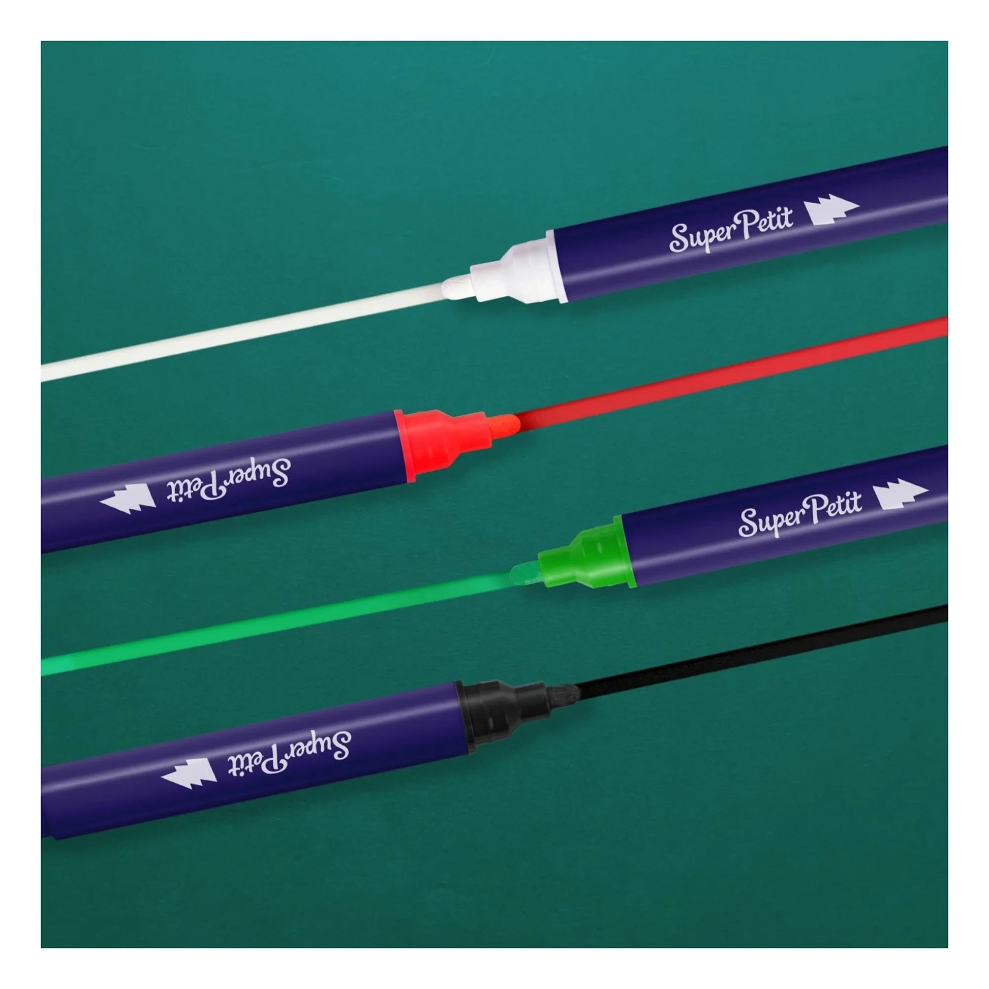 Superpetit - Set of 4 window markers with Christmas designs