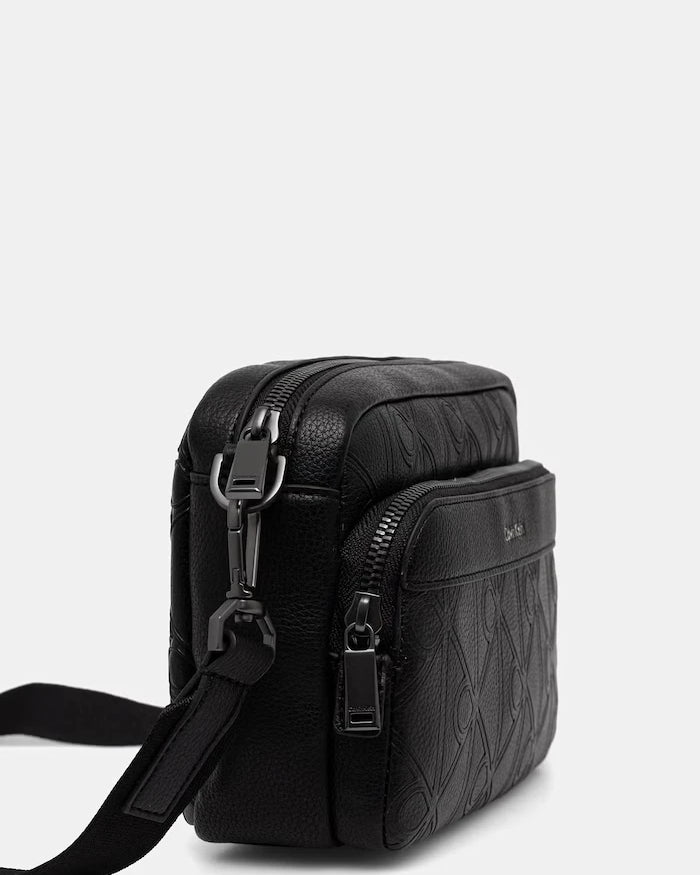 Calvin Klein erkek suni deri omuz çantası