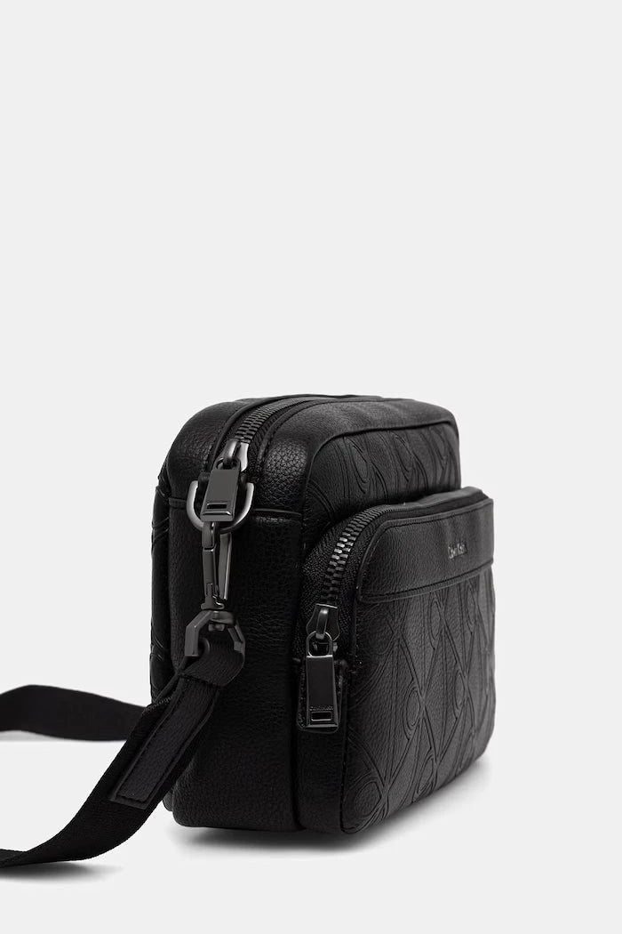 Calvin Klein erkek suni deri omuz çantası
