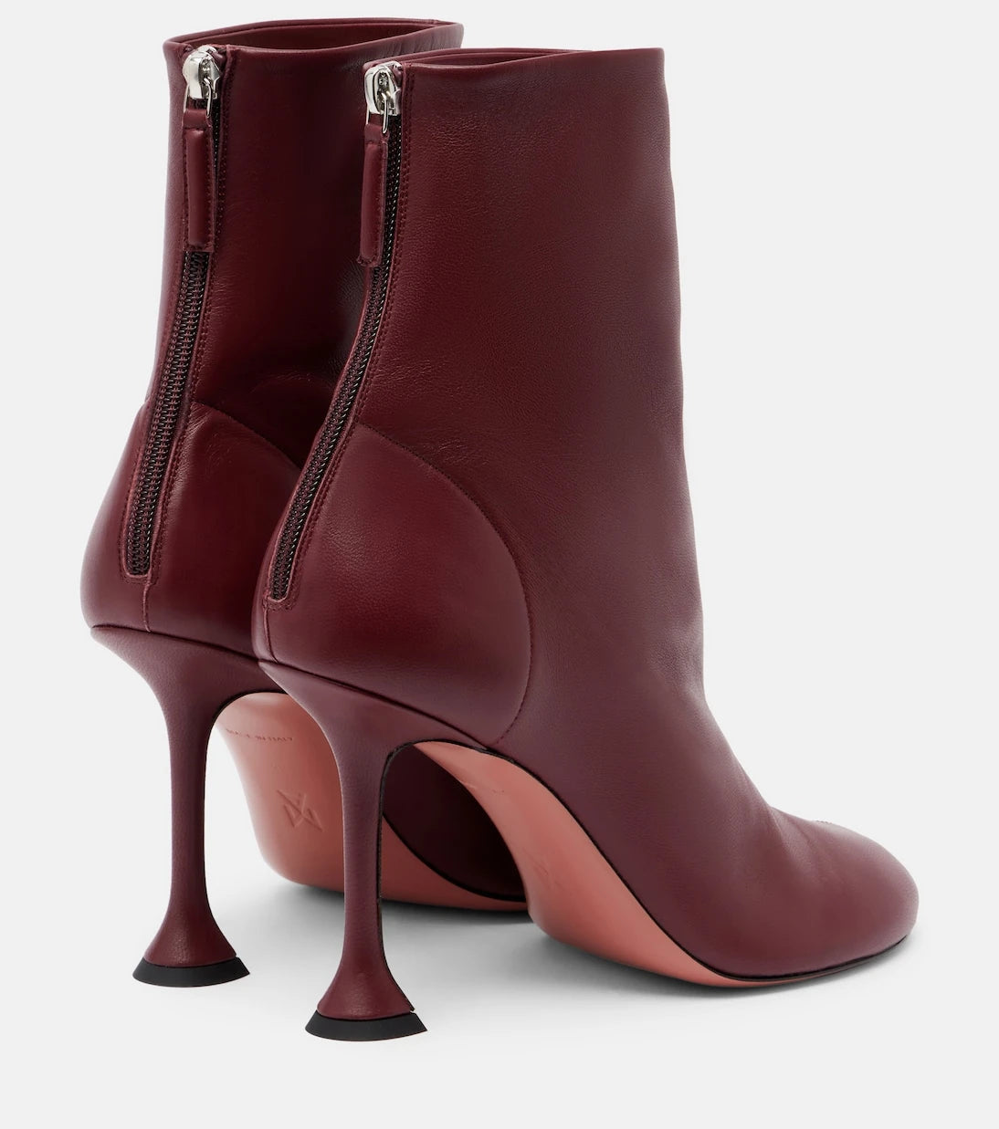 Amina Muaddi - Iris 95 leather ankle boots